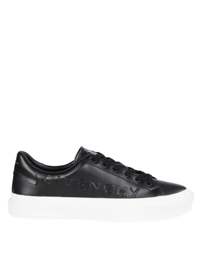 Shop Givenchy Leather Sneaker In Black