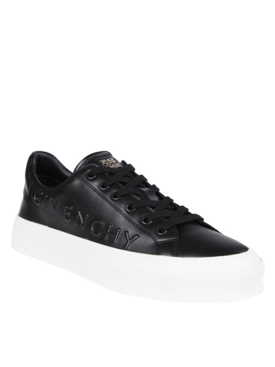 Shop Givenchy Leather Sneaker In Black