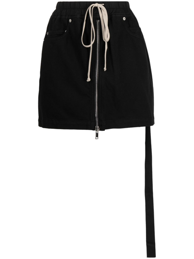 Shop Rick Owens Drkshdw Cotton Mini Skirt