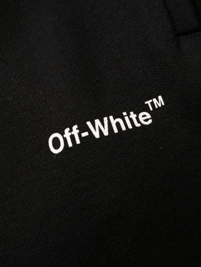 Shop Off-white Printed Cotton Sweatpants