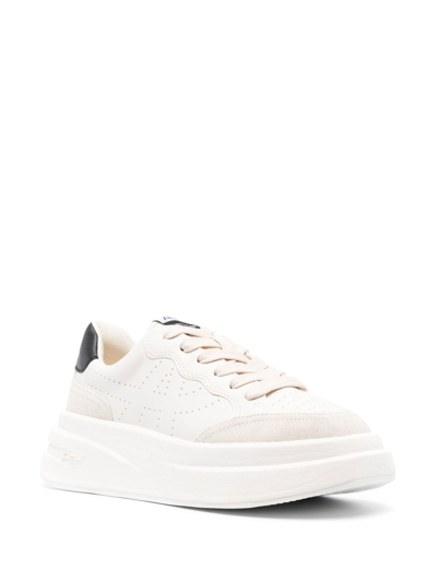 Shop Ash Impuls Leather Sneakers In White