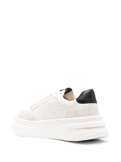 Shop Ash Impuls Leather Sneakers In White