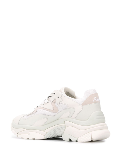 Shop Ash Addict Leather Sneakers In White