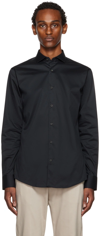 Shop Tiger Of Sweden Black Ferrell Shirt In 050 Black