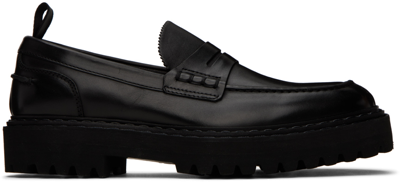 Shop Officine Creative Black Pistols 006 Loafers In Nero