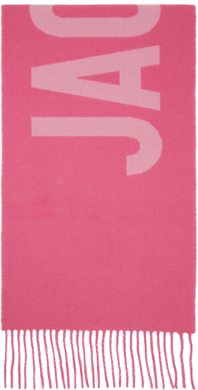 Shop Jacquemus Pink 'l'écharpe ' Scarf In 043 Multi-pink