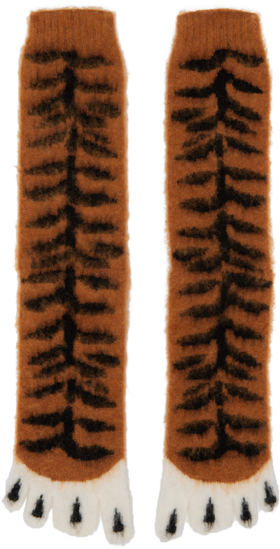Shop Doublet Orange Tiger Socks