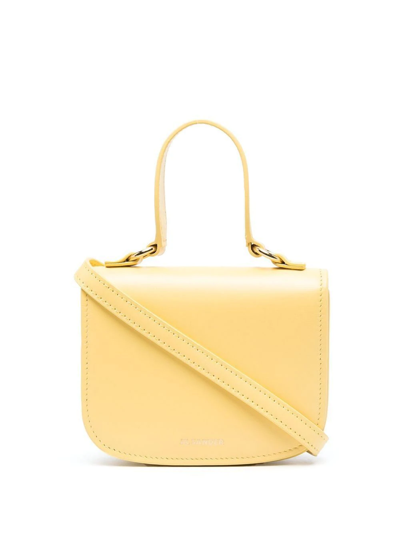 Shop Jil Sander Mini Halo Tote Bag In Yellow