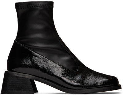 Shop Justine Clenquet Black Nico Boots In Black Naplack Leathe