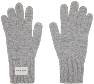 Shop Rag & Bone Gray Addison Gloves In Grey