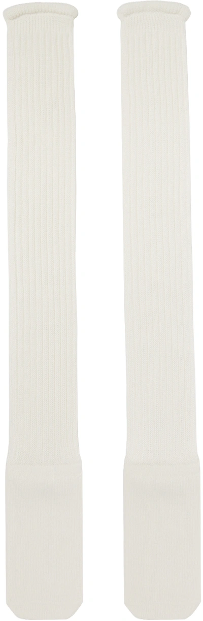 Shop Bernhard Willhelm White Cotton Socks
