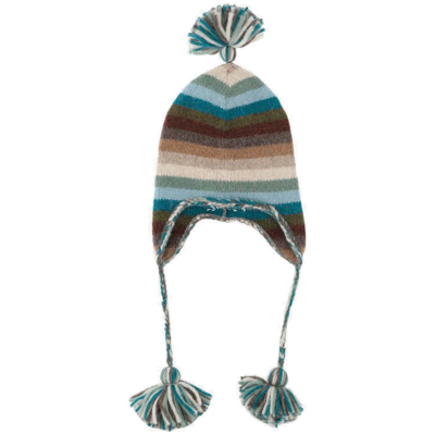 Shop Alanui Striped Pompom Detailed Knit Beanie In Multi