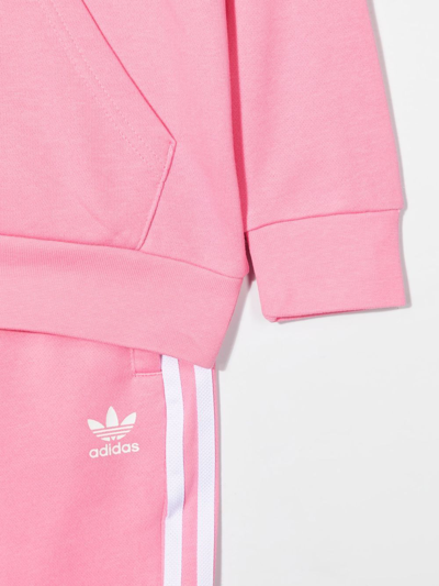Shop Adidas Originals Logo-print Detail Tracksuit Set In Pink