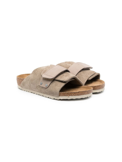 Shop Birkenstock Suede Touch-strap Sandals In Neutrals