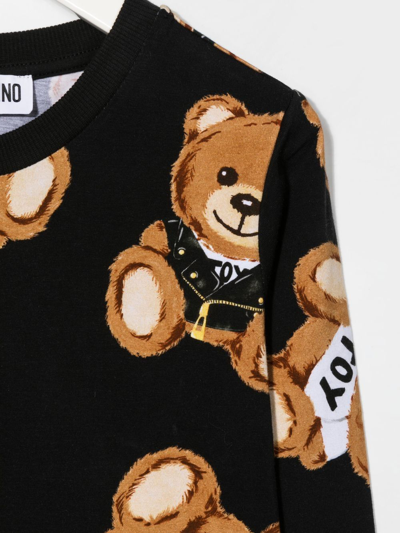 Shop Moschino Teddy-motif T-shirt Set In Black
