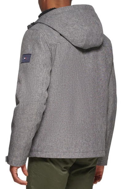 TOMMY HILFIGER TOMMY HILFIGER FAUX SHEARLING LINED HOODED JACKET 