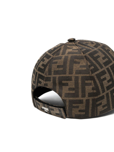 Shop Fendi Hat Accessories In Brown