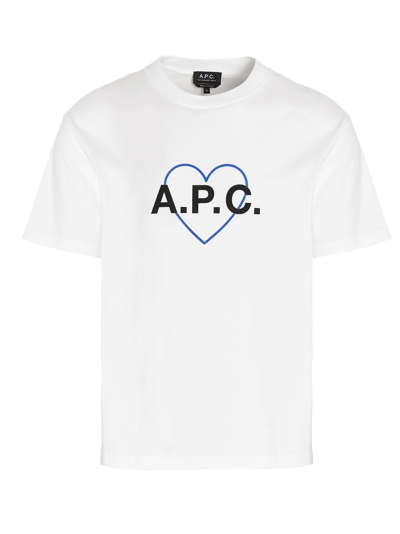 Shop Apc Amore T-shirt In White