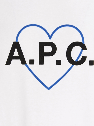 Shop Apc Amore T-shirt In White