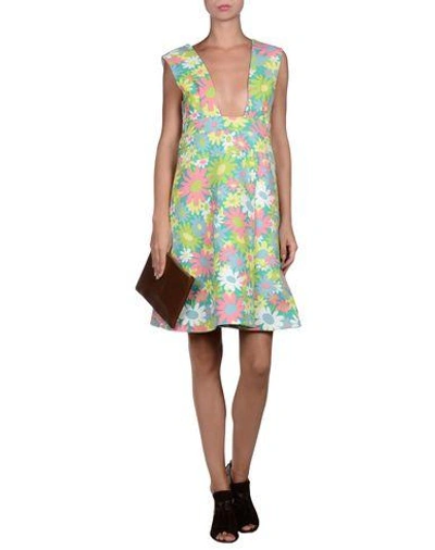 Shop Marni Knee-length Dresses In Light Green