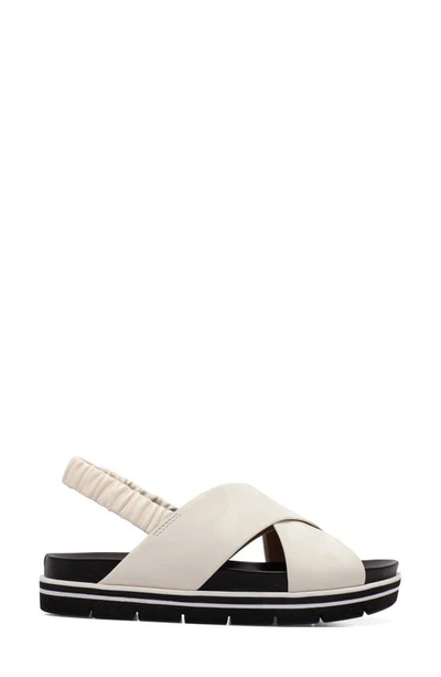 Linea Paolo Rhea Sandal In Ivory Camo Print Leather