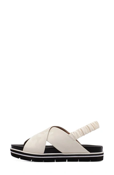 Linea Paolo Rhea Sandal In Ivory Camo Print Leather