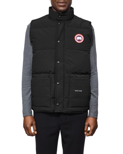 Shop Canada Goose Freestyle Crew Vest In Black