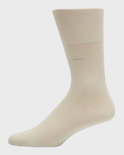 Shop Cdlp Men's Solid Bamboo Mid-length Socks In White