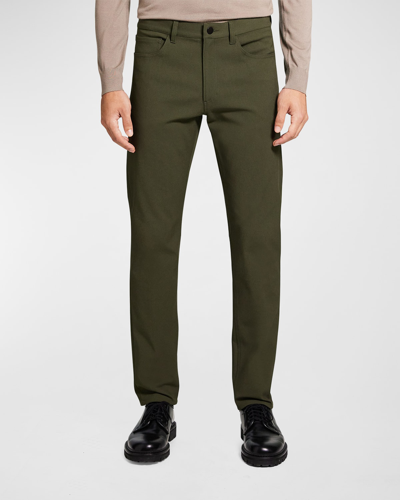 Shop Theory Men's Neoteric Twill Raffi Pants In Olive Branch