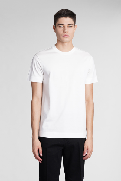 Shop Emporio Armani T-shirt In White Cotton