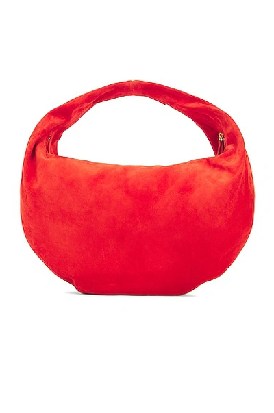 Shop Khaite Medium Olivia Hobo Bag In Scarlet Red