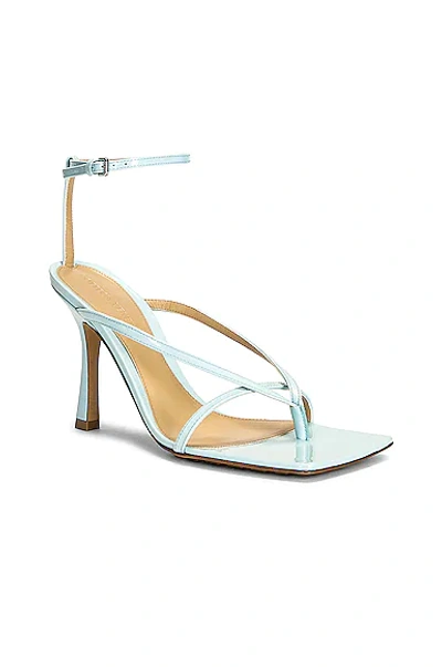 Shop Bottega Veneta Stretch Ankle Strap Sandals In Pale Blue