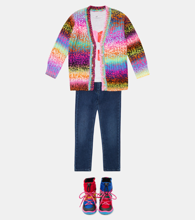 Shop Stella Mccartney Mouliné Cardigan In Multicolor