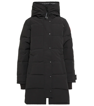 Shop Canada Goose Shelburne Cotton-blend Down Parka In Black