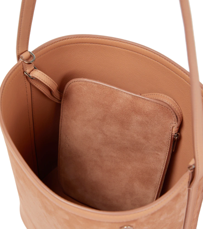 Loro Piana Extra Case Medium Saddle Leather Bucket Bag - ShopStyle