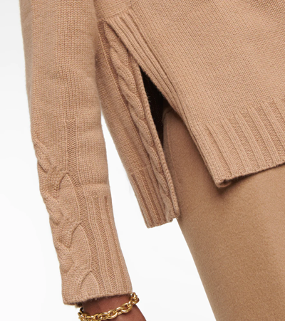 Shop 's Max Mara Oceania Wool And Cashmere Sweater In Camel