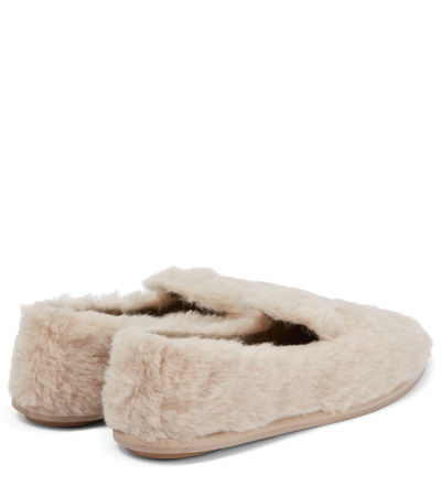 Max Mara 10mm Felia Wool & Silk Loafers In Nude | ModeSens