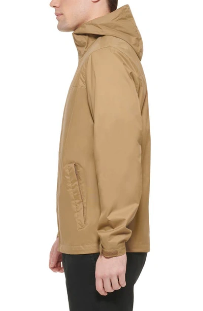 Tommy Hilfiger Tommy Rain Slicker Jacket In Khaki