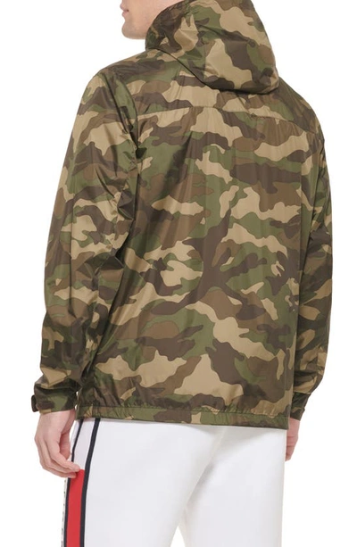 Tommy Hilfiger Tommy Rain Slicker Jacket In Camouflage
