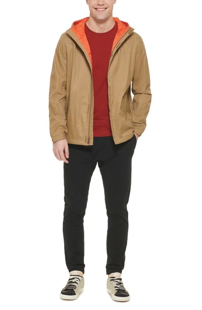 Tommy Hilfiger Tommy Rain Slicker Jacket In Khaki