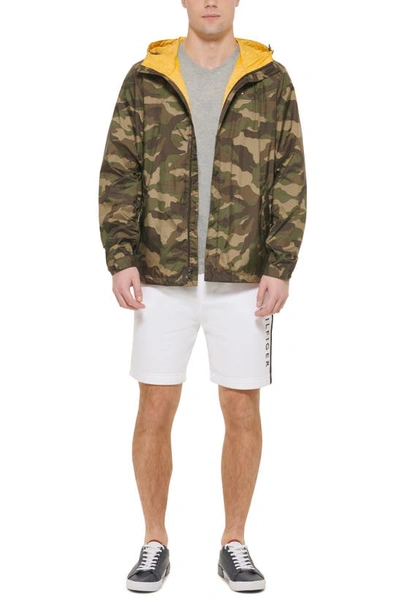 Tommy Hilfiger Tommy Rain Slicker Jacket In Camouflage