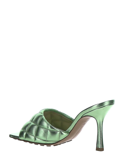 Shop Bottega Veneta Padded Sandals In Green