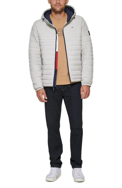 Tommy Hilfiger Quilted Zip Jacket In Ice