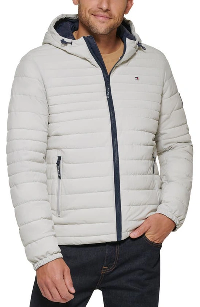 Tommy Hilfiger Quilted Zip Jacket In Ice
