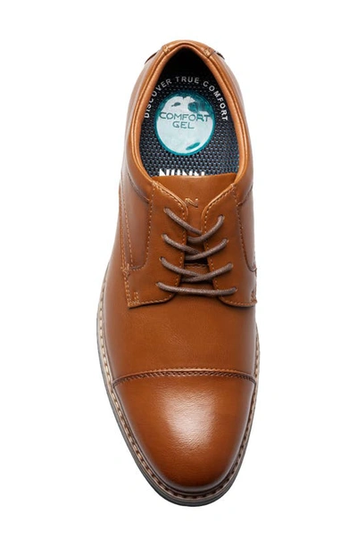 Nunn Bush Carmelo Cap Toe Derby In Cognac