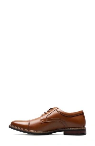 Nunn Bush Carmelo Cap Toe Derby In Cognac