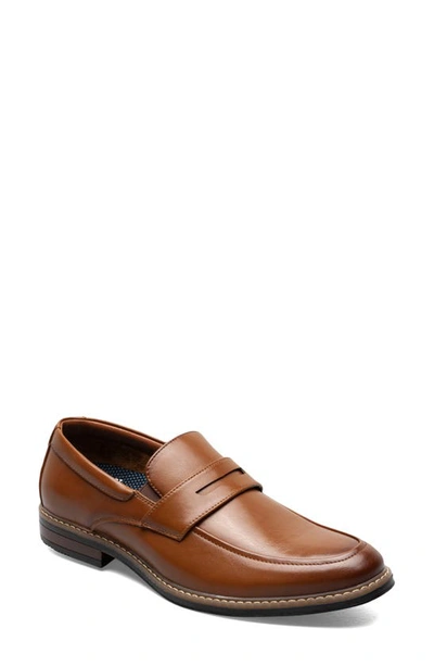 Nunn Bush Carmelo Moc Toe Slip-on Shoe In Cognac