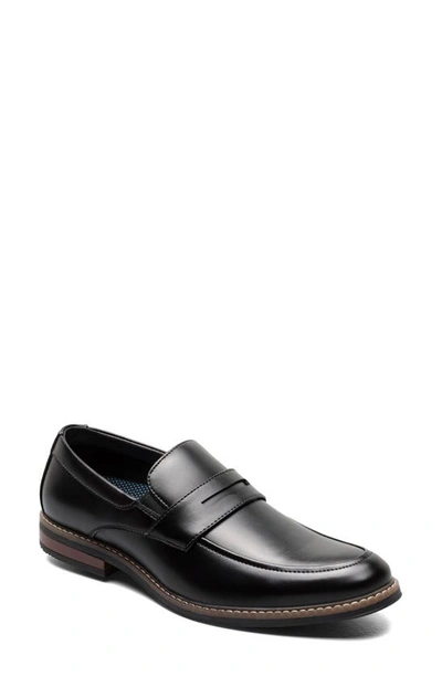 Nunn Bush Carmelo Moc Toe Slip-on Shoe In Black