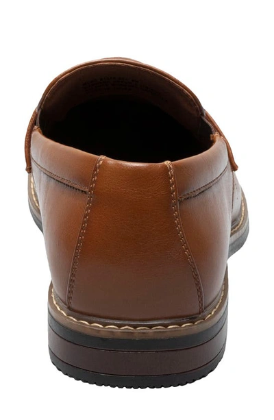 Nunn Bush Carmelo Moc Toe Slip-on Shoe In Cognac