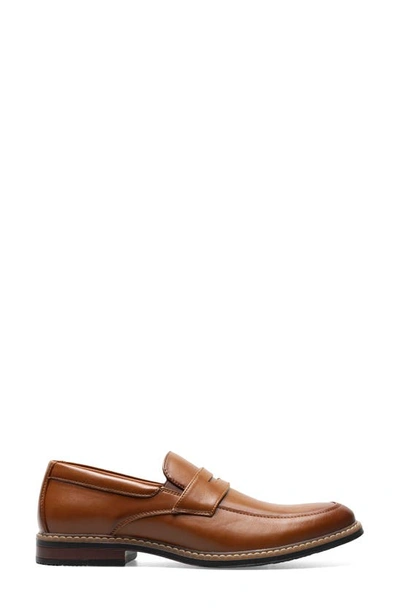 Nunn Bush Carmelo Moc Toe Slip-on Shoe In Cognac